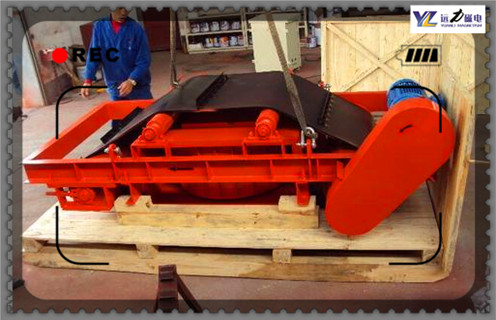 電磁自卸除鐵器，江西電磁自卸式除鐵器懸掛式_江蘇電磁自卸式除鐵器技術參數懸掛式廠家配件_型號及工作視頻