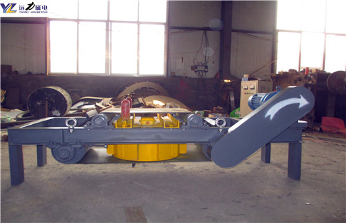 電磁自卸式除鐵器，內(nèi)蒙古電磁自卸式除鐵器技術(shù)參數(shù)器_內(nèi)蒙古電磁自卸式除鐵器技術(shù)參數(shù)器廠家配件_型號及工作視頻